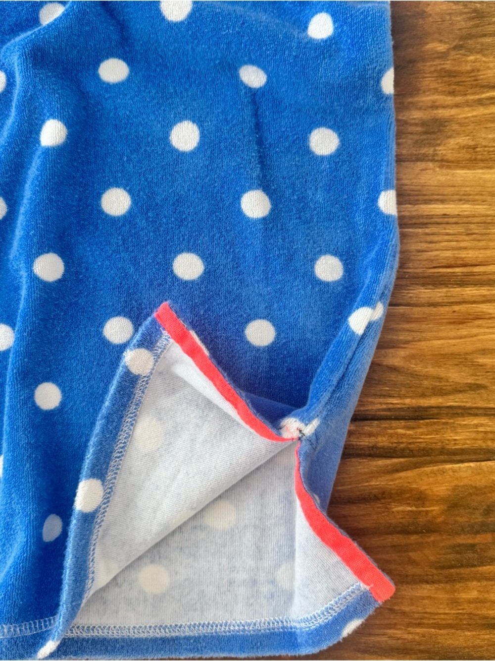 Mini Boden Blue Polka Dot Hooded Shark Swim Coverup size 6/7 - Picture 6 of 9